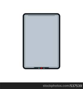 Scanner top view vector business icon equipment illustration. Device hardware copy image or document page