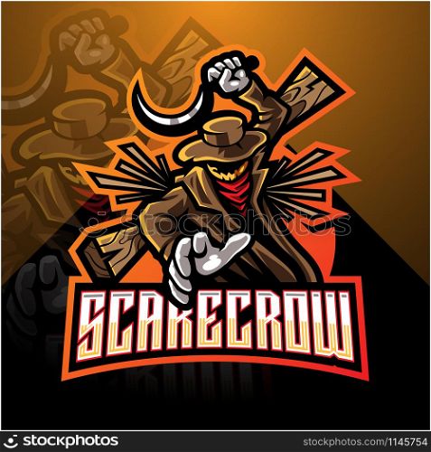 Scarecrow esport mascot logo design