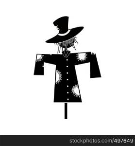 Scarecrow icon. Black simple style on white background. Scarecrow icon black