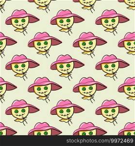 Scarecrow pattern, illustration, vector on white background