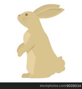 Scared rabbit icon cartoon vector. Cute pet. Wild figure. Scared rabbit icon cartoon vector. Cute pet