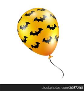Scary air balloons for halloween. Halloween balloon Vector design illustration isolated on white background