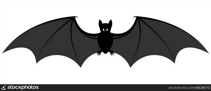 scary bat halloween, creepy bats ghost, icon poultry animal vector illustration