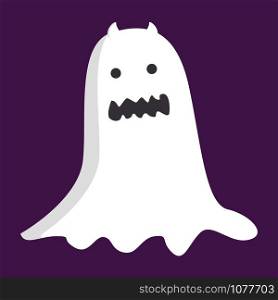 Scary ghost, illustration, vector on white background.