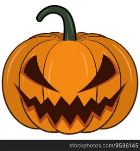 scary pumpkins halloween, creepy pumpkin ghost vector illustration