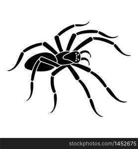 Scary spider icon. Simple illustration of scary spider vector icon for web design isolated on white background. Scary spider icon, simple style