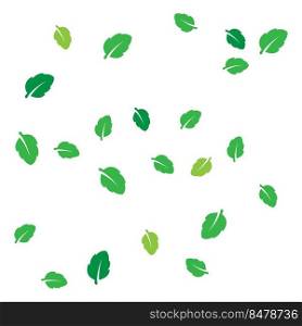 scattered leaf background illustration design