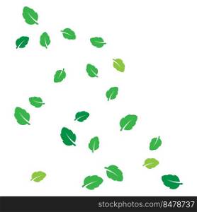scattered leaf background illustration design