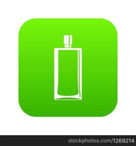 Scent bottle icon digital green for any design isolated on white vector illustration. Scent bottle icon digital green
