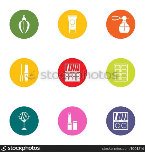Scent icons set. Flat set of 9 scent vector icons for web isolated on white background. Scent icons set, flat style