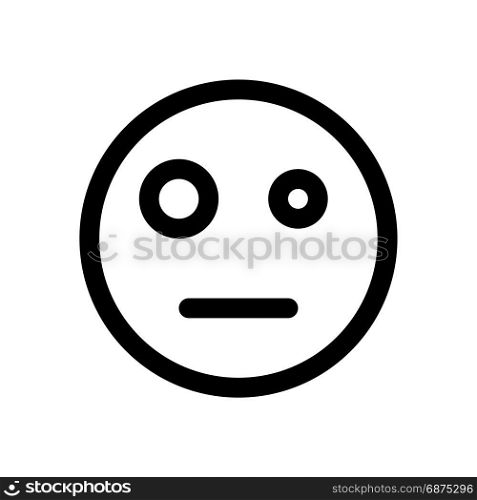 sceptic emoji, icon on isolated background