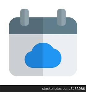 Schedule a calendar with online cloud network
