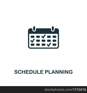 Schedule Planning icon. Premium style design from business management collection. Pixel perfect schedule planning icon for web design, apps, software, printing usage.. Schedule Planning icon. Premium style design from business management icon collection. Pixel perfect Schedule Planning icon for web design, apps, software, print usage