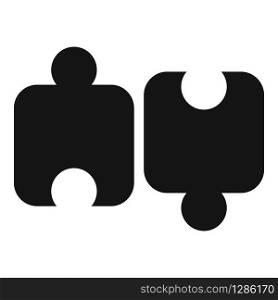 Scheme puzzle icon. Simple illustration of scheme puzzle vector icon for web design isolated on white background. Scheme puzzle icon, simple style
