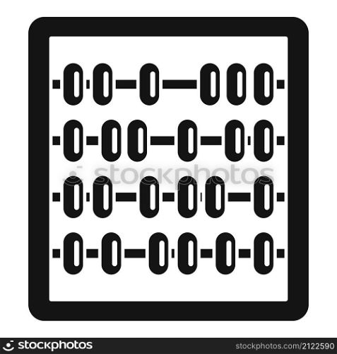 School abacus icon simple vector. Math calculator. Wooden toy. School abacus icon simple vector. Math calculator
