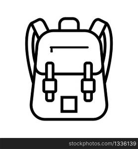 school bag - education icon vector design template
