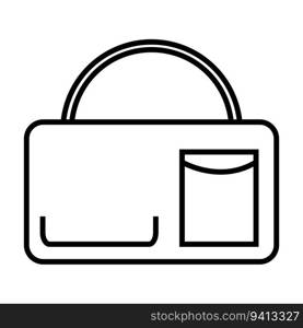 school bag icon vector template illustration logo design