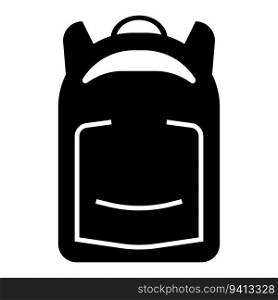 school bag icon vector template illustration logo design