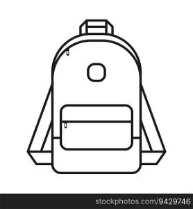 school bag in contour