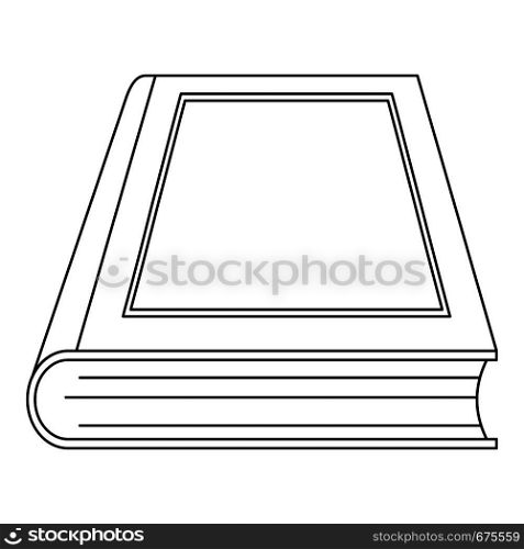 School book icon. Outline illustration of school book vector icon for web. School book icon, outline style.