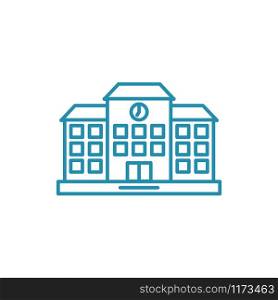 School building icon design template