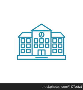 School building icon design template