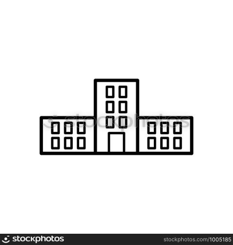 school building icon trendy design template