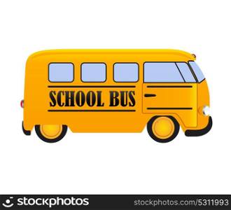 School Bus Icon Isolated on White Background EPS10. School Bus Icon Isolated on White Background