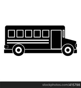 School bus icon. Simple illustration of school bus vector icon for web. School bus icon, simple style