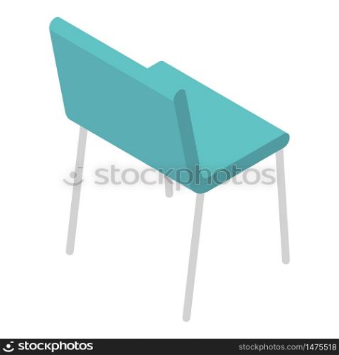 School chair icon. Isometric of school chair vector icon for web design isolated on white background. School chair icon, isometric style
