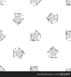 School diploma pattern seamless vector repeat geometric for any web design. School diploma pattern seamless vector