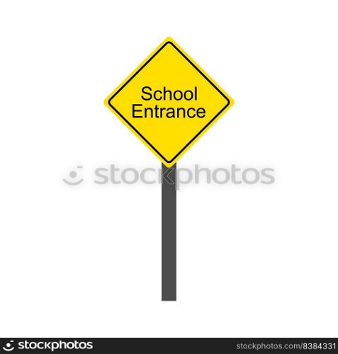 school entrance line icon vector illustration design