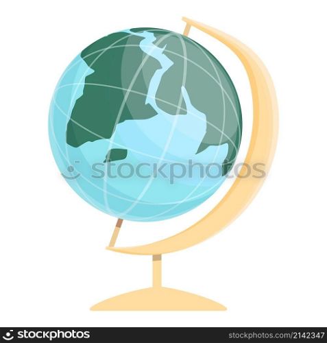 School globe icon cartoon vector. World earth. Geography map. School globe icon cartoon vector. World earth