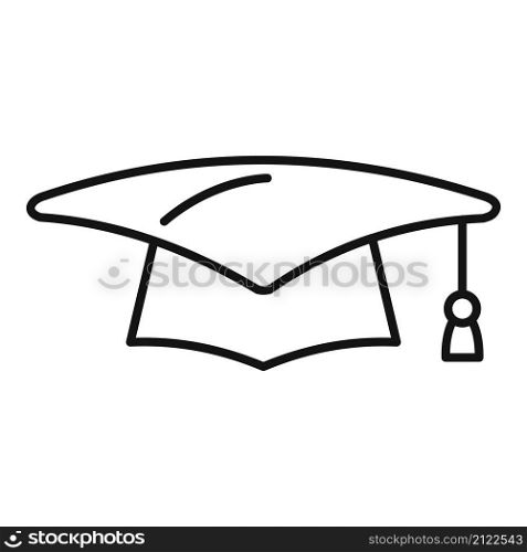 School graduation hat icon outline vector. Academy student. Academic cap. School graduation hat icon outline vector. Academy student