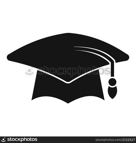 School graduation hat icon simple vector. Academy student. Academic cap. School graduation hat icon simple vector. Academy student