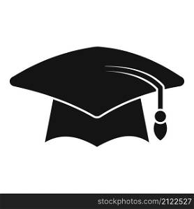 School graduation hat icon simple vector. Academy student. Academic cap. School graduation hat icon simple vector. Academy student