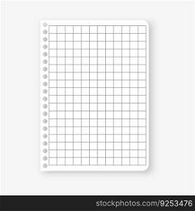 School notebook paper sheet. Exercise book page background. Squared notepad backdrop. Vector illustration. EPS 10.. School notebook paper sheet. Exercise book page background. Squared notepad backdrop. Vector illustration.