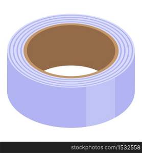 School scotch tape icon. Isometric of school scotch tape vector icon for web design isolated on white background. School scotch tape icon, isometric style