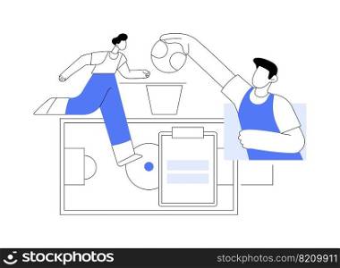 School sports team abstract concept vector illustration. School children club, competitive team sports for kids, after-school activity, local tournament, athletic exercise abstract metaphor.. School sports team abstract concept vector illustration.