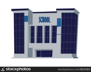 School, university or college building cartoon vector isolated illustration. School, university or college building cartoon