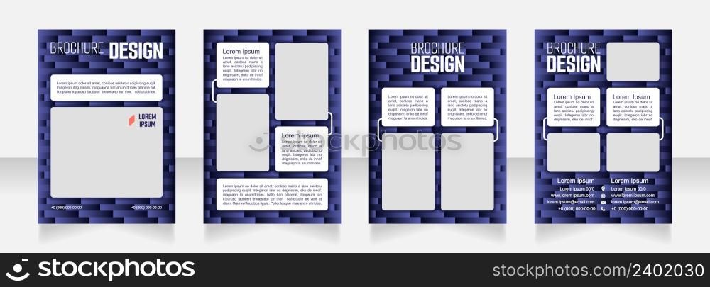 Science and exploration blank brochure design. Template set with copy space for text. Premade corporate reports collection. Editable 4 paper pages. Smooch Sans Light, Bold, Arial Regular fonts used. Science and exploration blank brochure design