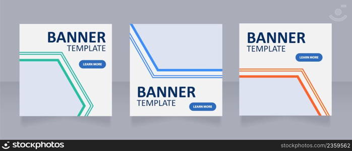 Science and technology web banner design template. Vector flyer with text space. Advertising placard with customized copyspace. Printable poster for advertising. Calibri, Arial fonts used. Science and technology web banner design template
