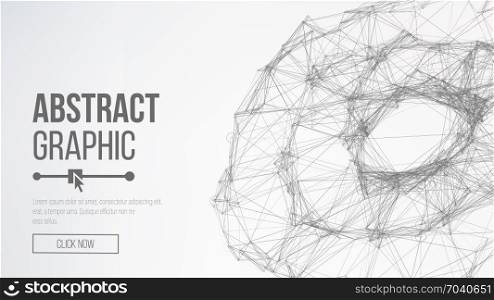 Science Background. Connecting Dots And Lines. Abstract Technology Futuristic Network. Futuristic Earth Globe. Vector Networks - Globe Design.. Digitally Generated Image. Big Data Complex Vector. Connecting Dots And Lines. Science Background.