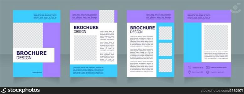 Science class for schoolchildren blank brochure design. Template set with copy space for text. Premade corporate reports collection. Editable 4 paper pages. Tahoma, Myriad Pro fonts used. Science class for schoolchildren blank brochure design