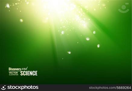 Science color background with sparks and glow.