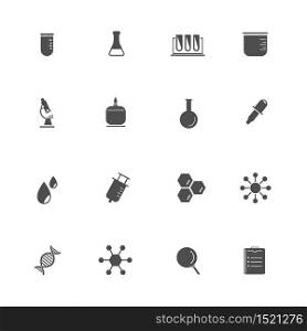 Science Equipment and Lab black Icons