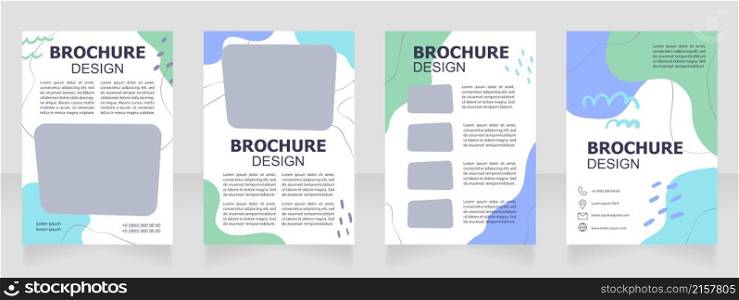 Science fiction literature blank brochure design. Template set with copy space for text. Premade corporate reports collection. Editable 4 paper pages. Tahoma, Myriad Pro, Arial fonts used. Science fiction literature blank brochure design