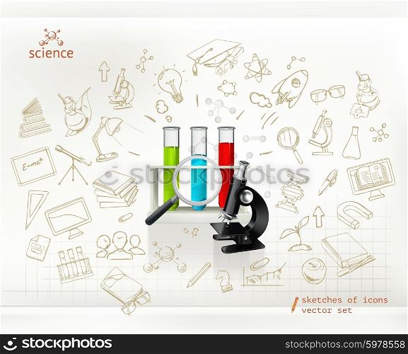 Science, infographics vector
