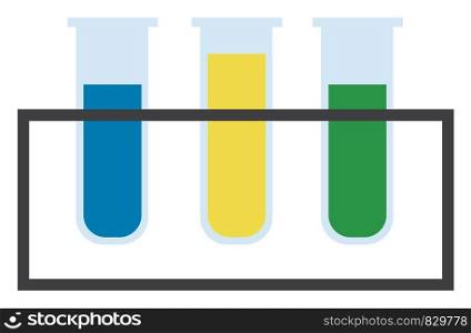 Science lab experiments vector or color illustration