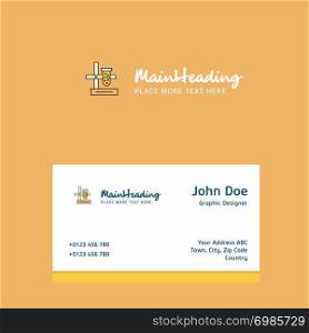 Science lab logo Design with business card template. Elegant corporate identity. - Vector
